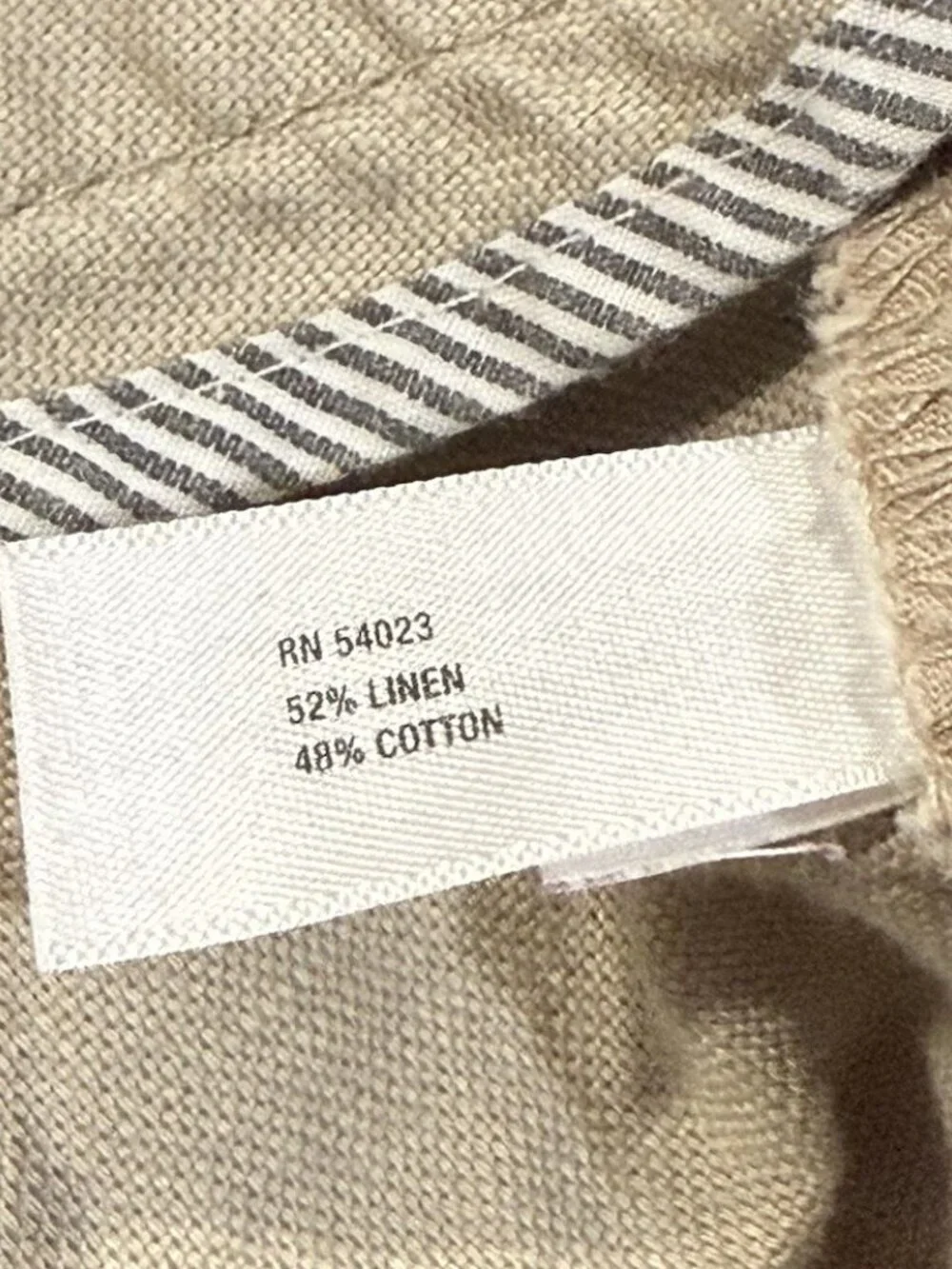 Gap Y2K Womens Size 12 Linen Blend Beige 3